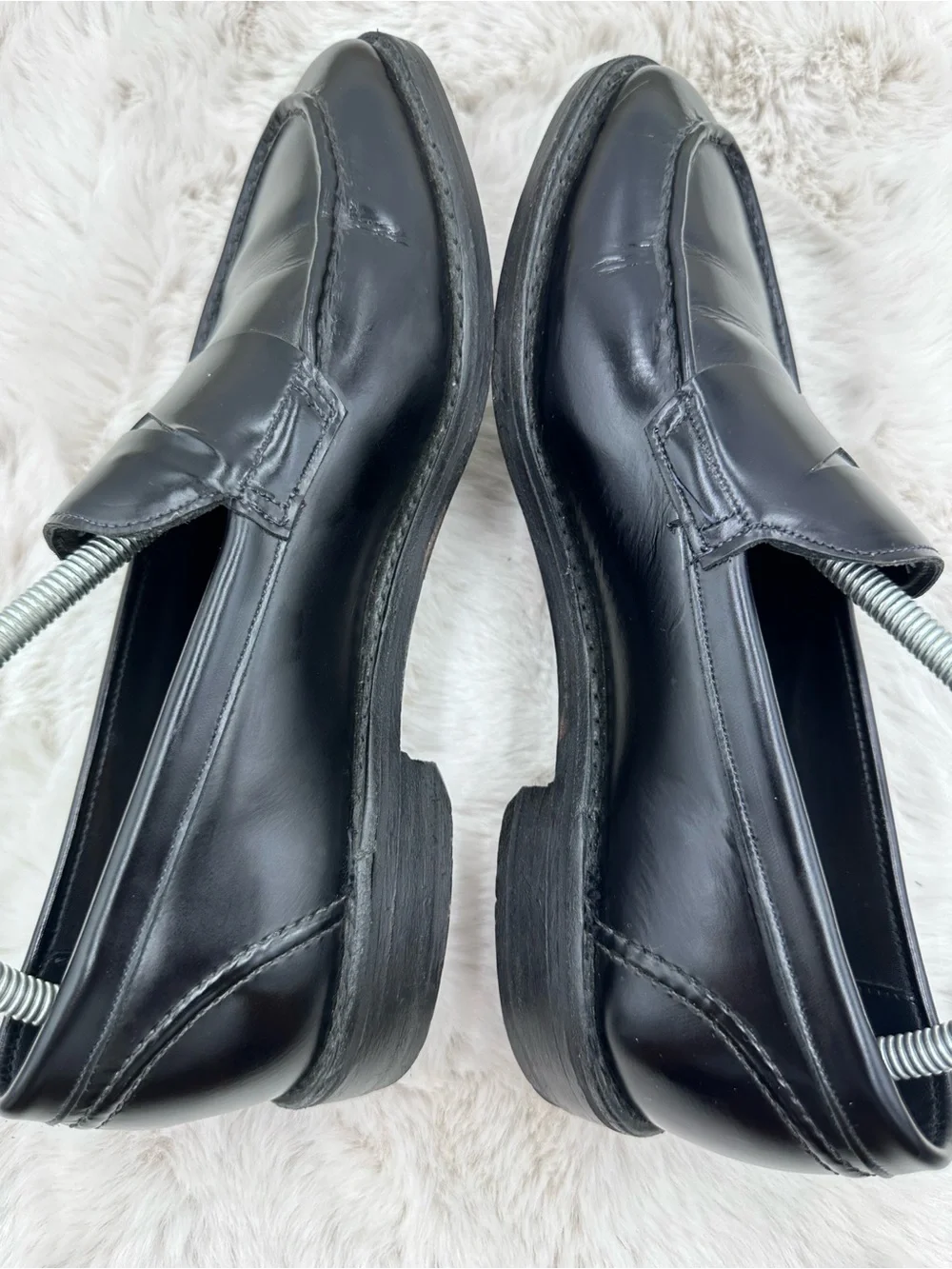 Allen Edmonds Mercer Street Penny Loafers 8 D Black leather‎
